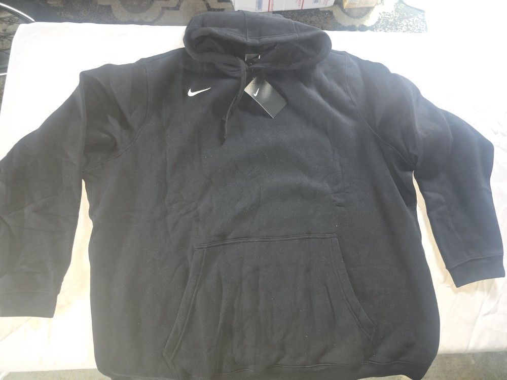 Nike Men Plain Black Hoodie-3xl(ii)