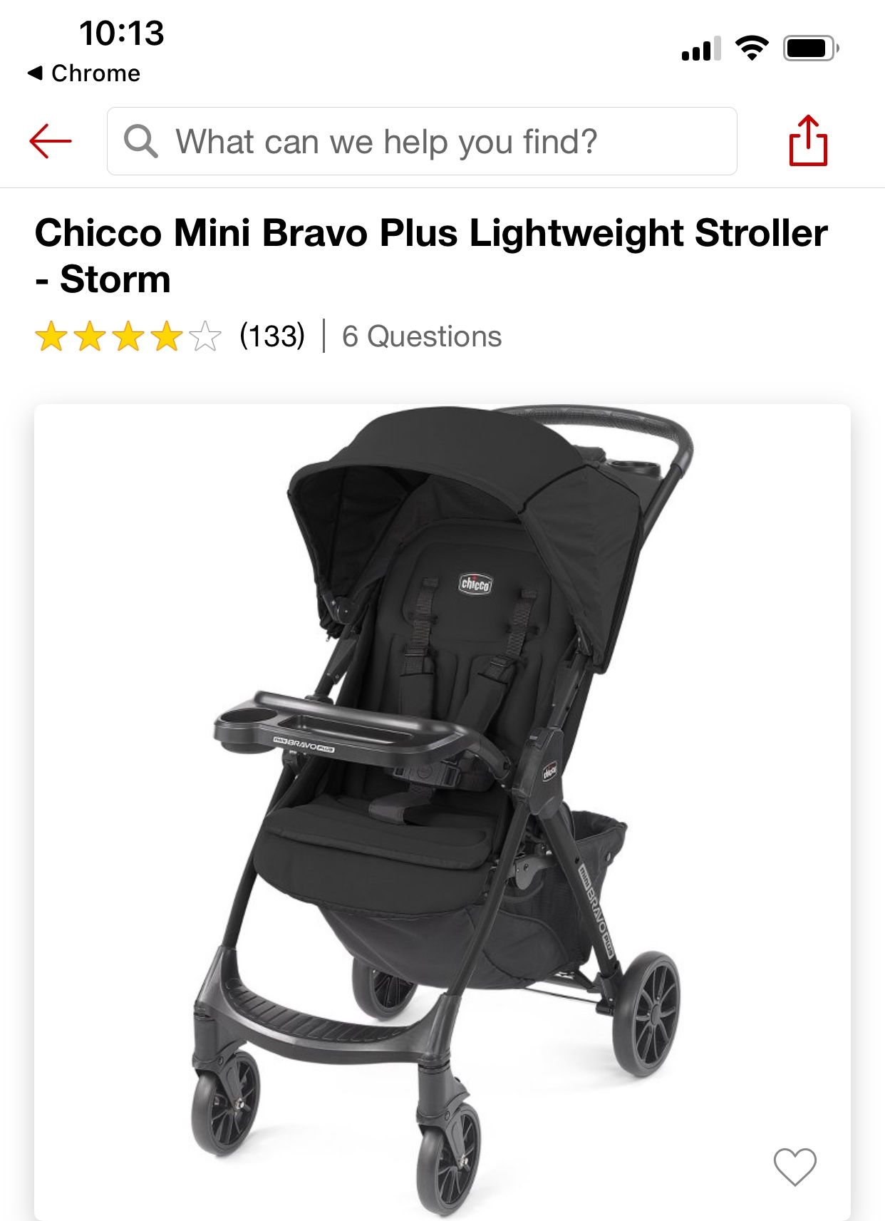 Chicco Mini Bravo Plus Stroller