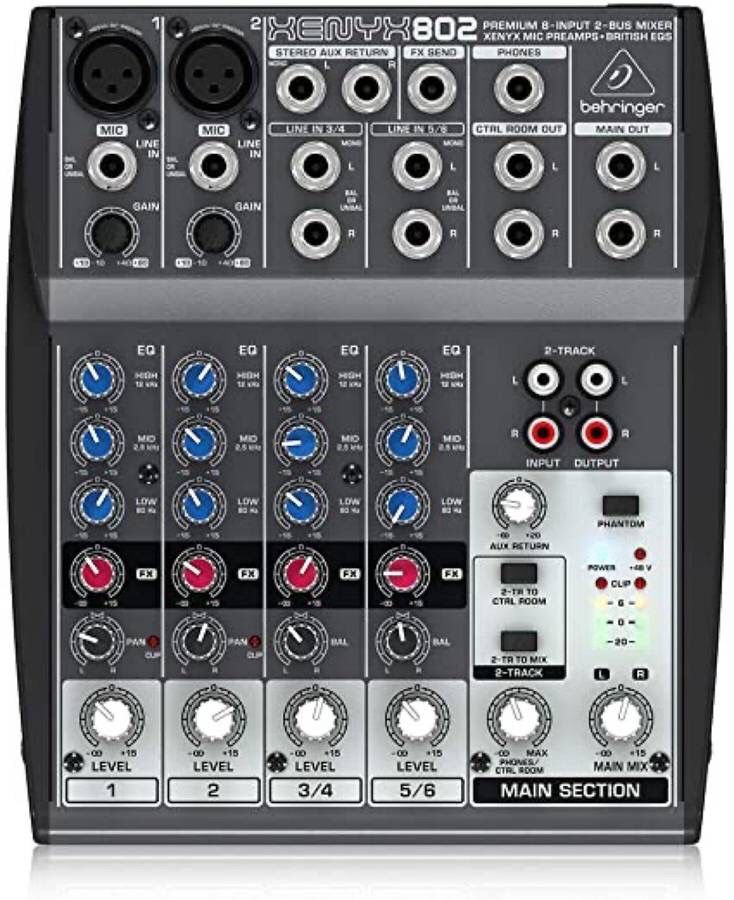 Behringer 8 input mixer