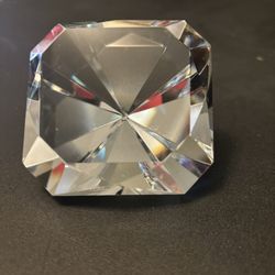 Crystal Diamond Paperweight 