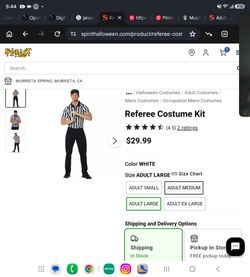 Spirit Halloween referee costume
