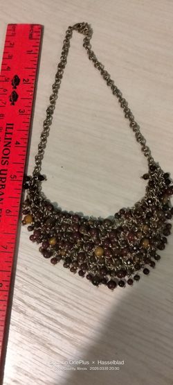 Beaded Statement Necklace 