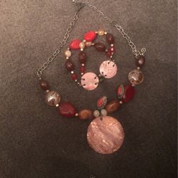 Necklace Earrings And Bracelet