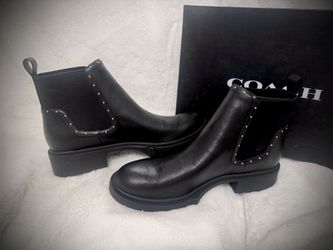 Coach Lory Leather Booties