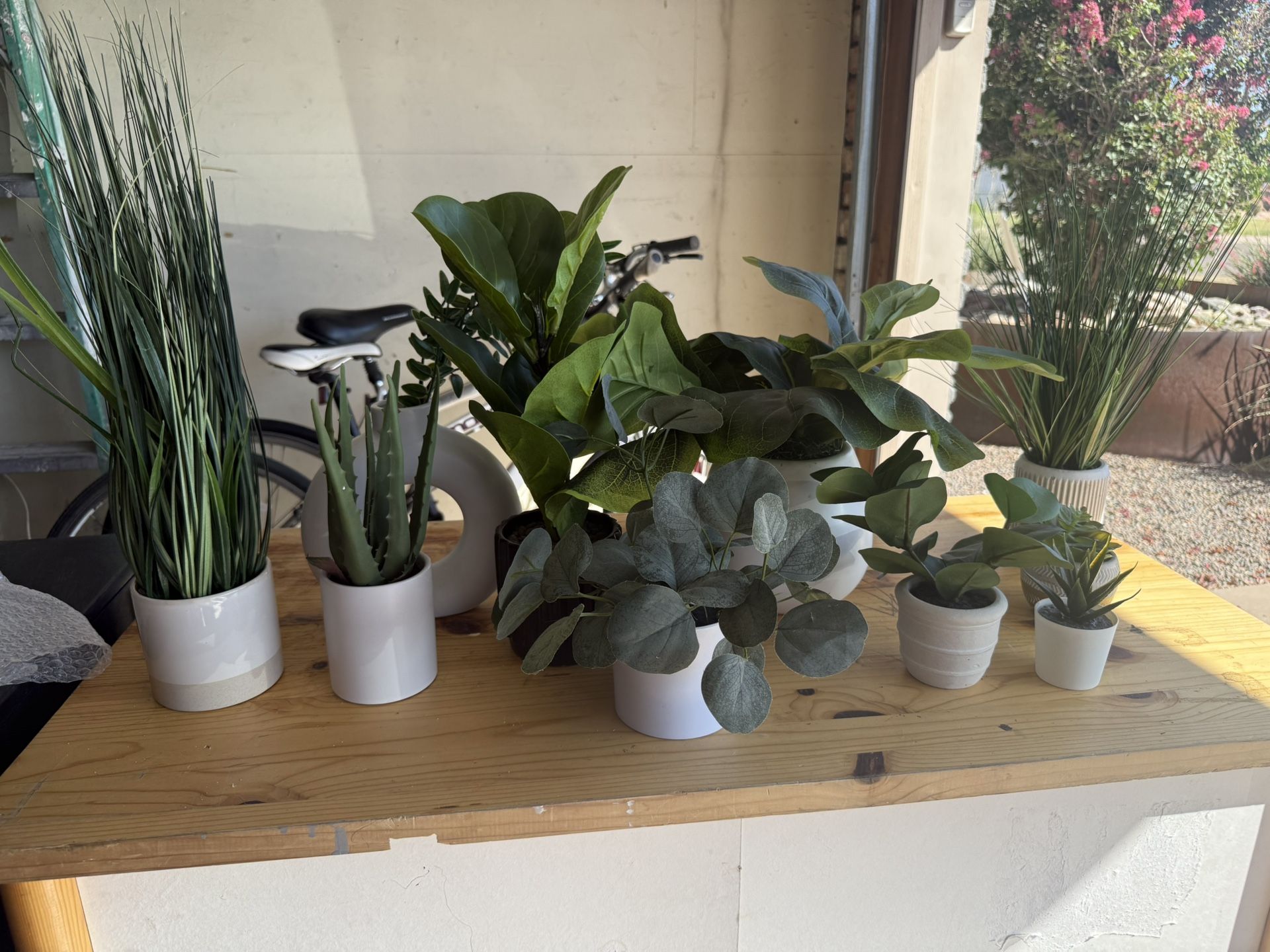 Lot Of Artificial Plants Succulents