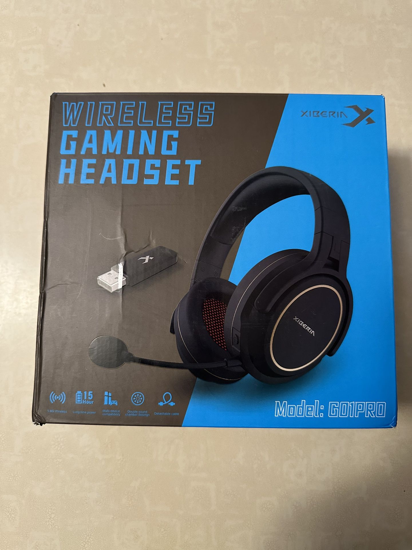 xiberia black bluetooth headset for gaming
