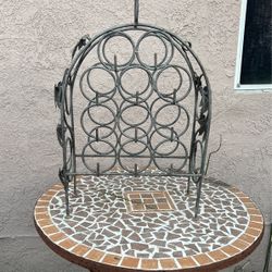 Vintage 11 Wine Holder Rack Welded 