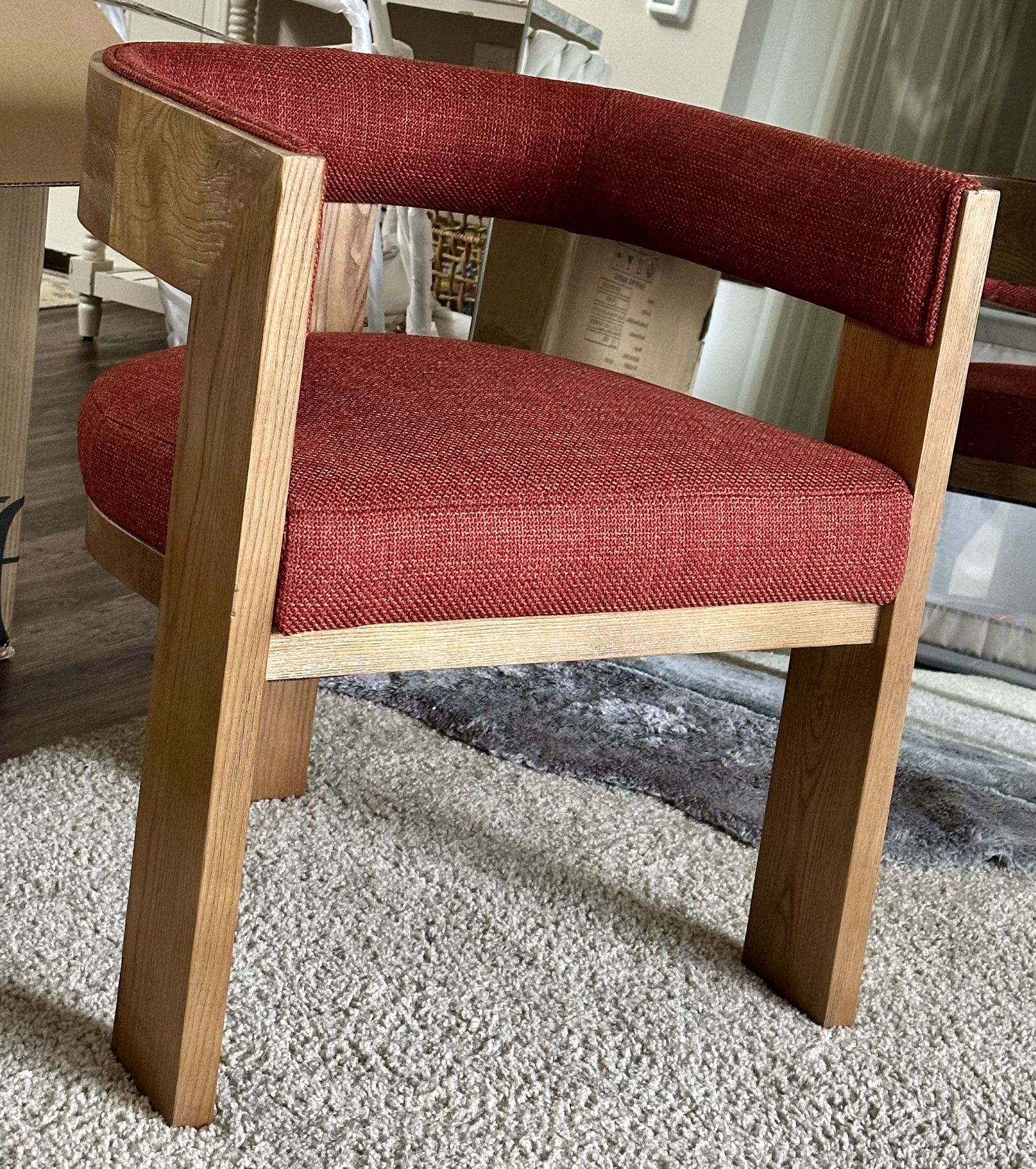 Nathan Ash Wood Upholstered Chair - Bed Bath & Beyond