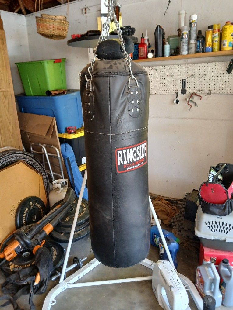 100 Lb Punching Bag With Speed Bag Stand