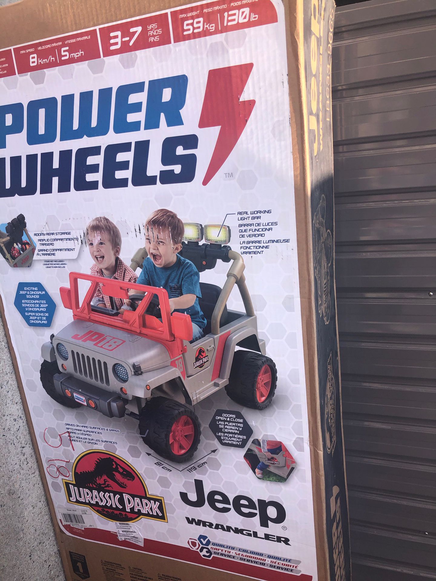 POWER WHEELS - Jeep Wrangler Jurassic Park
