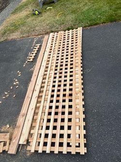 heavy duty cedar lattice