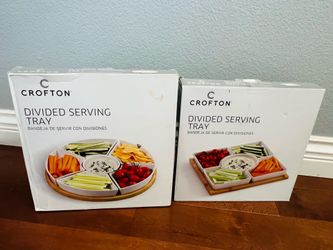 Divided serving tray Set of 2
