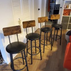  Four bar stools, $40 for all 4