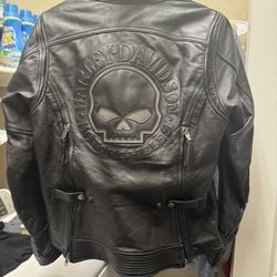 Harley Davidson Leather Motorcycle Jacket And Chaps