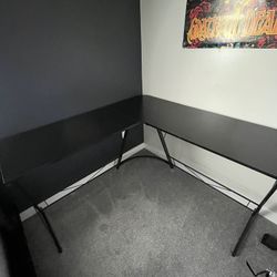 Black, Double Desk