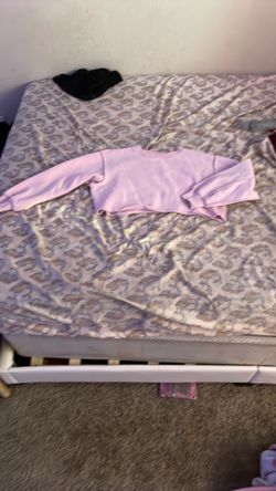Pink crop top sweater