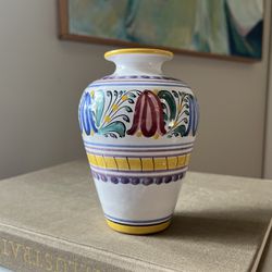 Small Handcrafted HandPainted Accent Vase ( H5.5” ) firm on price 