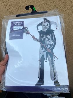 Menacing Jester Kids Halloween Costume Size 8-10