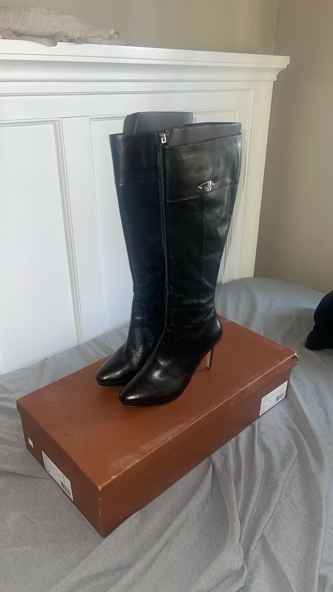Coach New York Grace Semi Matte Calf Boots