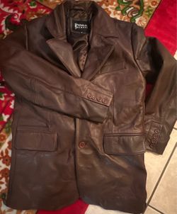 Mens pure hand made Animal skin Premium Jackets Brown Leather Blazer Jacket size small best for fall winter and spring
