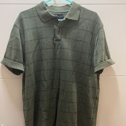 Arrow Shirt- Men’s Large- Button Up- Green Plaid