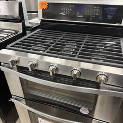 Whirlpool Double Oven Gas Range 