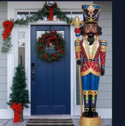 NUTCRACKER ACKER WITH MUSIC & 42 LED LIGHTS 8FT