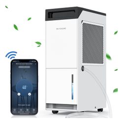 BlitzHome Dehumidifier 42-Pints 3000 Sq Ft ,Dehumidifiers for Basements With Smart Control,3.5L Water Tank,Auto & Manual Drainage,3 Modes,24H Timer,Ul