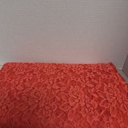 Streach Lace Coral In Color