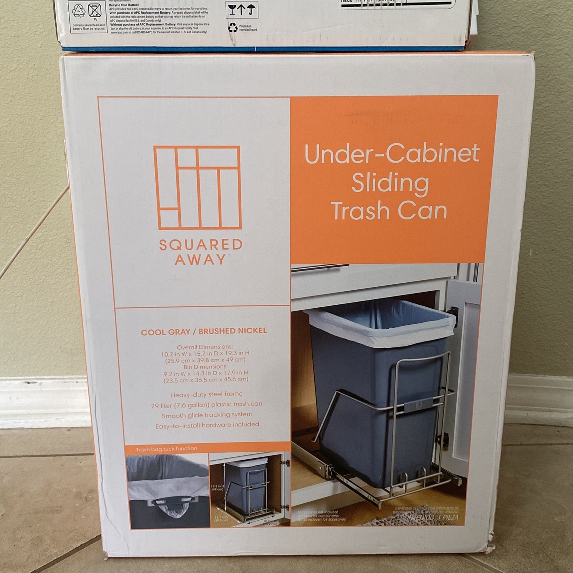 Still In Box - Under The Sink Sliding Trash Can