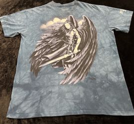 Men Large The Mountain Fairy Fallen Angel Wings Tie Dye Tshirt
