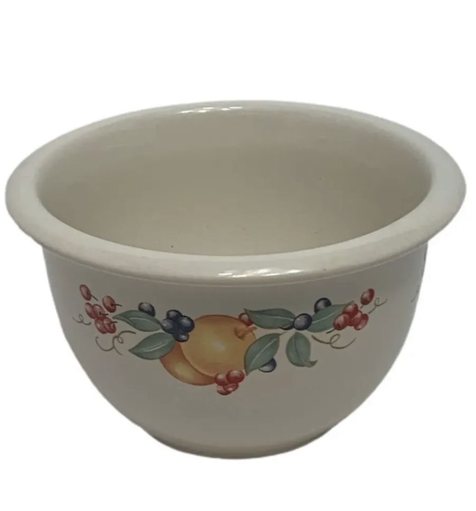 Corelle Coordinates 1 QT. ABUNDANCE NESTING/MIXING BOWL Stoneware Fruit Design