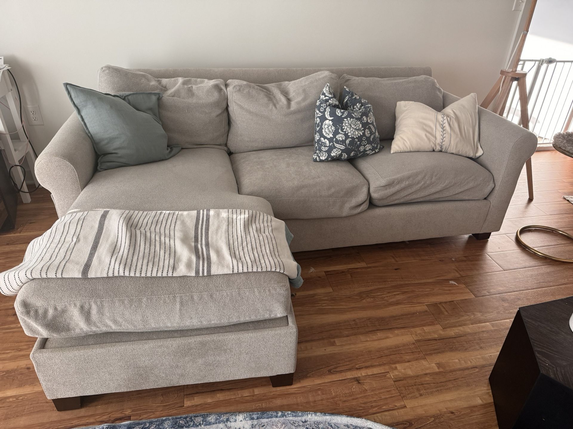 Crate and Barrel Couch Sofa -reversible 
