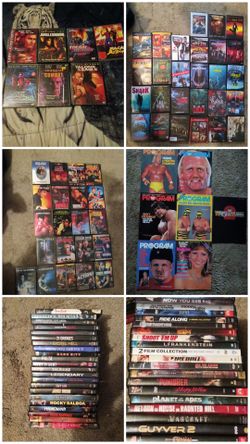 WWF Pro Wrestling Lot: magazines,and  DVDs  & Action Movies and Martial art movies