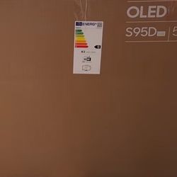 SAMSUNG S95D Series 55 Inches OLED 4K TV | HDR Pro, Object Tracking Sound+, Motion Xcelerator, Real Depth Enhancer, 4K AI Upscaling | Dolby Atmos | Al