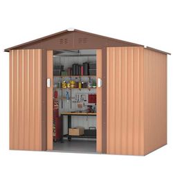 9 Ft X 10 Ft Outdoor Storage Shed With Lockable Sliding Door New 