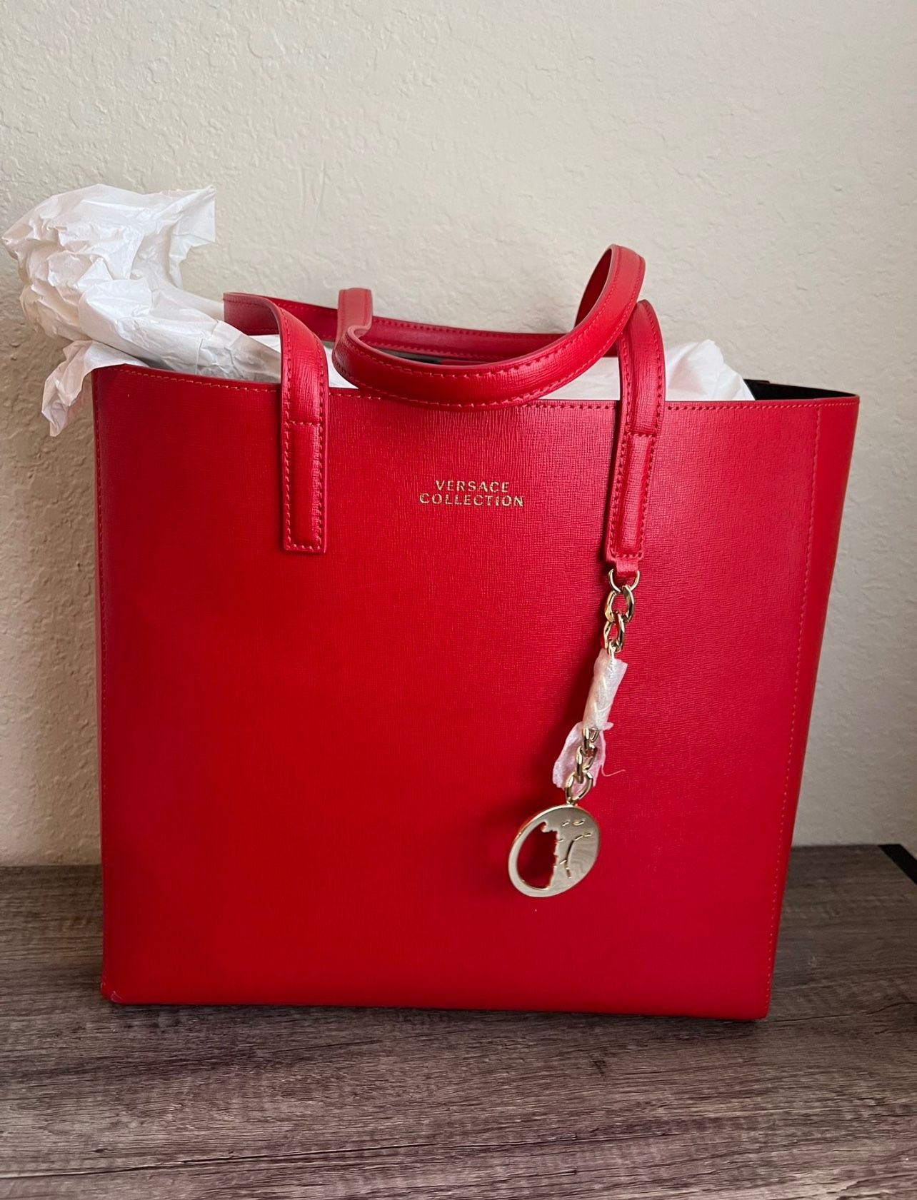 Red Versace Tote