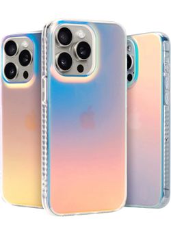 iPhone 15 Pro Iridescent Case | Shockproof Color Changing Protective Cover