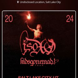 ISOXO Ticket Salt Lake City, UT