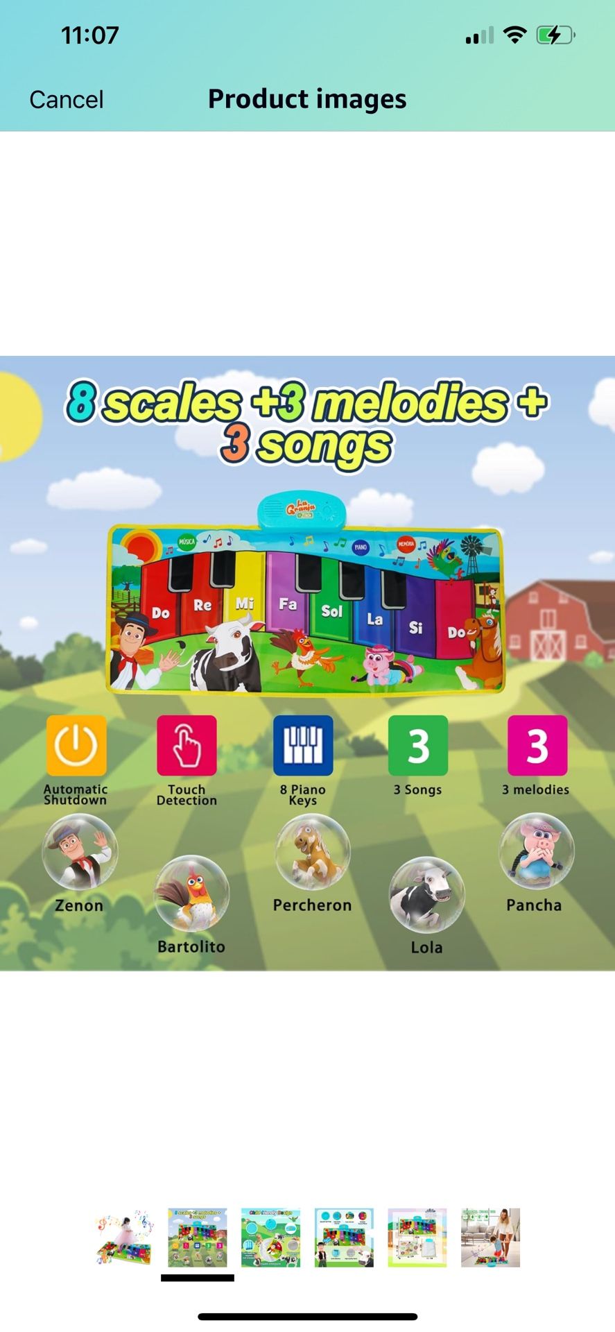 La Granja de Zenon Baby Piano Dance Mat Toys