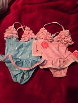 2 swimsuits size 12 months