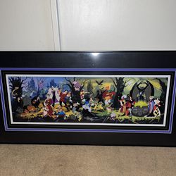 Retro Disney Villains Framed Poster