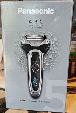Panasonic ARC5 Electric Razor for Men with Pop-Up Trimmer, Wet/Dry 5-Blade Electric Shaver with Intelligent Shave Sensor and Multi-Flex Pivoting Head,