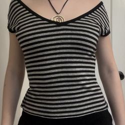 striped shirt, size small