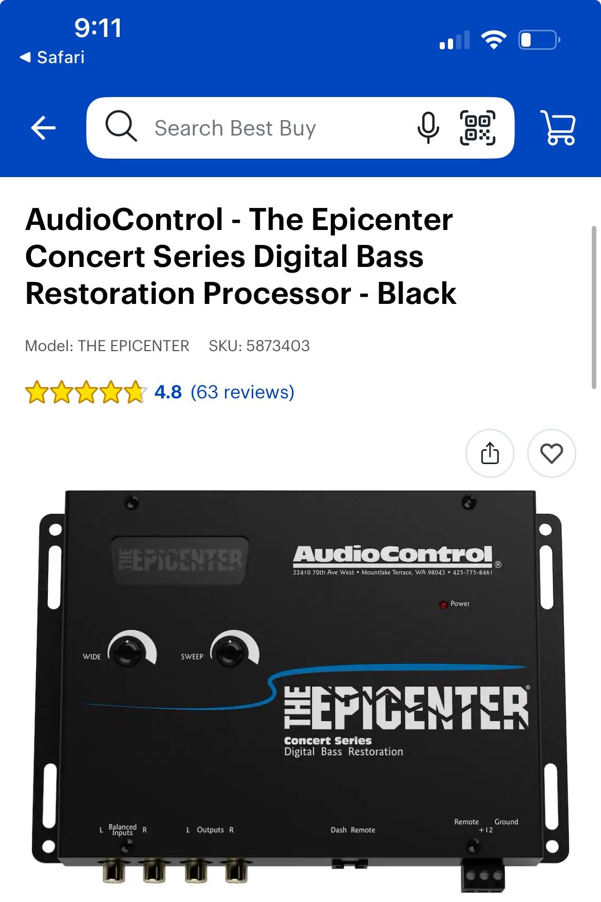 Audio Control Epicenter