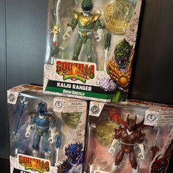 Mighty Morphin Power Rangers x Godzilla Kaiju Set