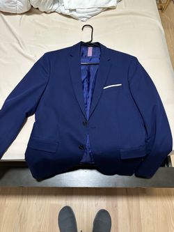 Zara Navy Blue Slim Fit Suit Jacket (38 size)