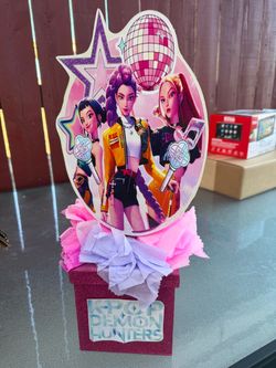K-Pop Demon Hunters Party Centerpiece Decoration