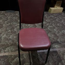 Low Boy Maroon Padded Chairs 