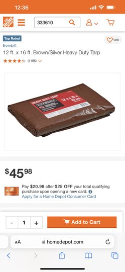 Everbilt Hevy Duty Tarp